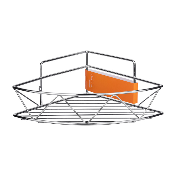 Полка сетчатая Verran Зигзаг 1-ярусная угловая хром от магазина ЛесКонПром.ру