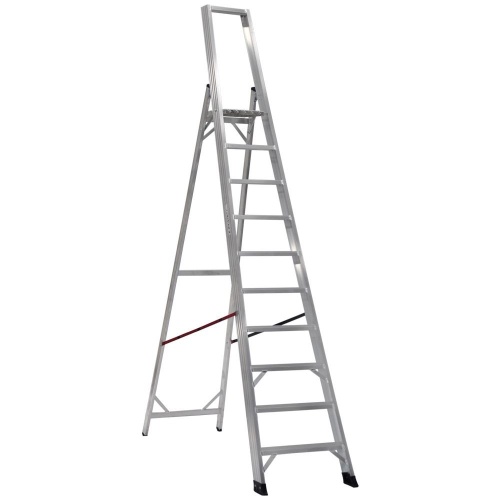 Стремянка профессиональная алюминиевая Cagsan Alesta 10 ступеней (арт. REG9) от магазина ЛесКонПром.ру