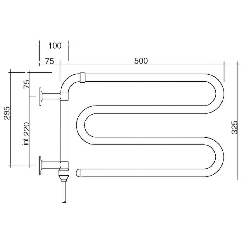 Электрический полотенцесушитель Margaroli Arcobaleno 610OBC Бронза от магазина ЛесКонПром.ру