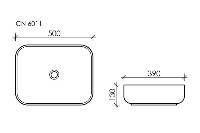 Умывальник накладной Element 80551225 от магазина ЛесКонПром.ру