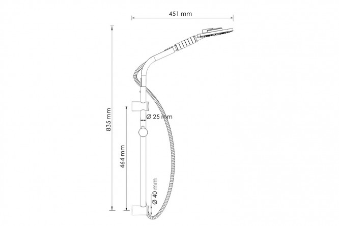 Душевой комплект WasserKRAFT 80382158 от магазина ЛесКонПром.ру