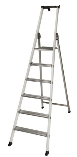 Стремянка алюминиевая лакированная профессиональная Centaure 6 ступеней EXPERT 54 (арт.429206) от магазина ЛесКонПром.ру