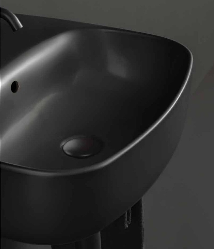 Раковина Kerasan Nolita 50 534031*1 Черная матовая от магазина ЛесКонПром.ру