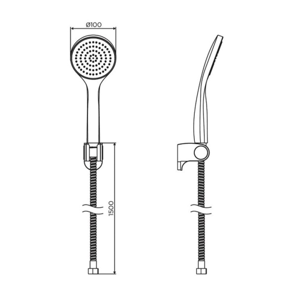 Душевой комплект Dorff Comfort черный от магазина ЛесКонПром.ру