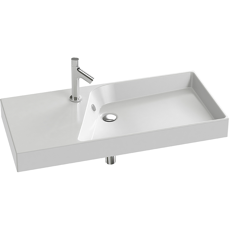 Раковина Jacob Delafon Rythmik 100 EXN112-00 Белая от магазина ЛесКонПром.ру