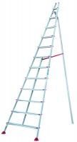 Стремянка алюминиевая садовая профессиональная с широкой ступенью Новая Высота 12 ступеней (арт. 3199112) от магазина ЛесКонПром.ру