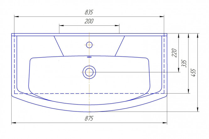 Раковина Элеганс 85 80353287 от магазина ЛесКонПром.ру