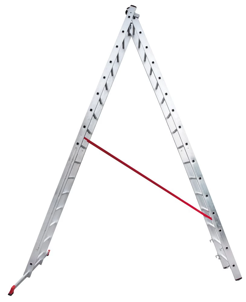 Лестница алюминиевая двухсекционная индустриальная Новая Высота 2x17 арт. 5220217 от магазина ЛесКонПром.ру