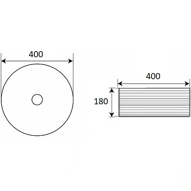 Раковина-чаша Mira 40 MR-4040D Белая от магазина ЛесКонПром.ру