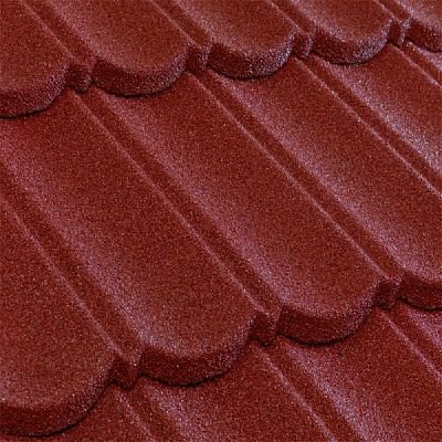 Композитная черепица Metrotile (Бельгия) MetroBond красная от магазина ЛесКонПром.ру