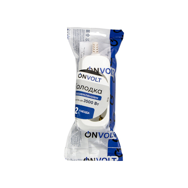 Колодка ONVOLT 2 гнезда с заземлением от магазина ЛесКонПром.ру