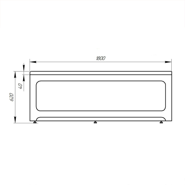 Панель для ванны AQUATEK Мия 180 см от магазина ЛесКонПром.ру