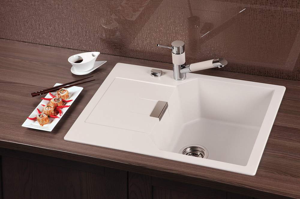 Кухонная мойка + MANHATTAN 45D CRISTALITE 701003 от магазина ЛесКонПром.ру