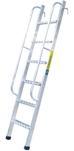 ЛЕСТНИЦА ПРИСТАВНАЯ СТЕЛЛАЖНАЯ С ПОРУЧНЯМИ  MEGAL -ЛПСП-2,5 от магазина ЛесКонПром.ру