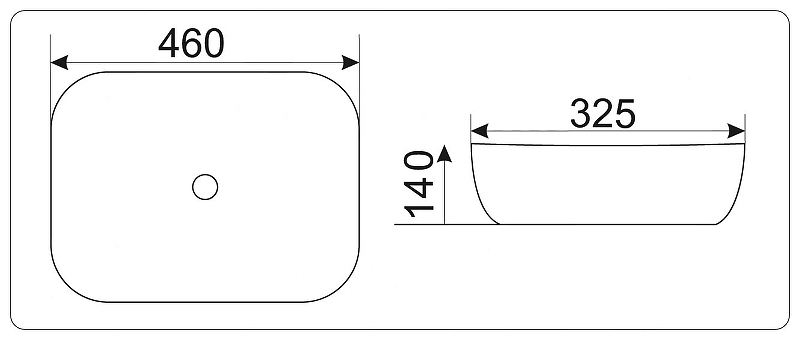 Раковина-чаша CeramaLux 46 D1333H021 Серебро Белая от магазина ЛесКонПром.ру