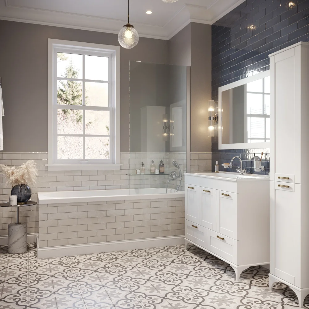 Зеркало Sanflor Ванесса 105, белое от магазина ЛесКонПром.ру