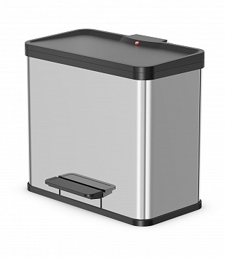 Ведро для мусора с педалью Hailo Oko trio Plus L 3х9л арт.0633-200 от магазина ЛесКонПром.ру