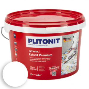 Затирка PLITONIT Colorit Premium белая 2 кг