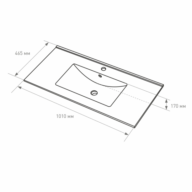Раковина FLUMEN DESIGN Arno 101 см от магазина ЛесКонПром.ру