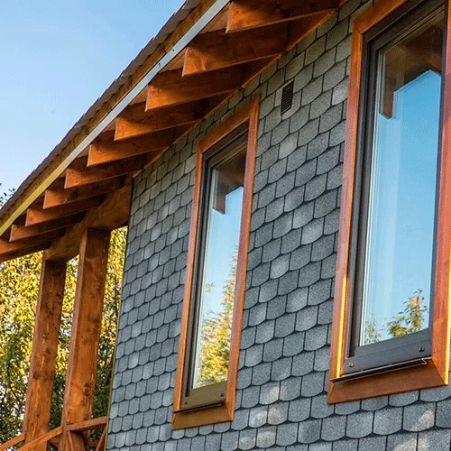 Плитка фасадная ТЕХНОНИКОЛЬ HAUBERK Камень Сланец от магазина ЛесКонПром.ру