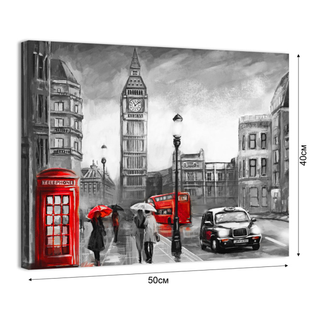 Канвас 40х50 см Лондон от магазина ЛесКонПром.ру
