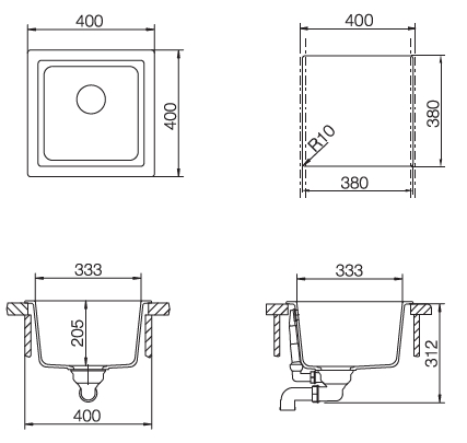Кухонная мойка EURO 40 CRISTALITE 700223 SCHOCK от магазина ЛесКонПром.ру