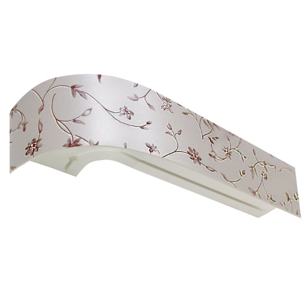 Потолочный карниз двухрядный Элегия хром 300 см от магазина ЛесКонПром.ру