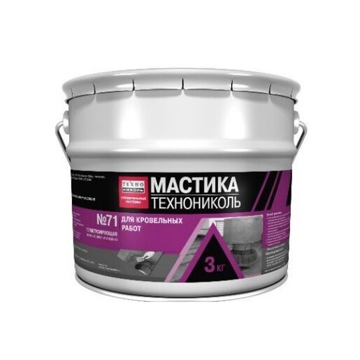 Мастика герметизирующая ТЕХНОНИКОЛЬ №71 3кг от магазина ЛесКонПром.ру