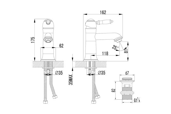 Смеситель для раковины LEMARK Villa 80440952 от магазина ЛесКонПром.ру
