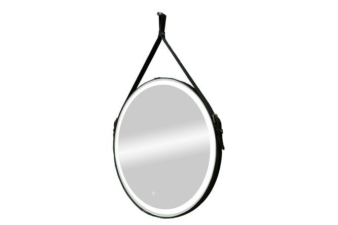 Зеркало на ремне ALCORA Accent Black Led 65х65 см 80403968 от магазина ЛесКонПром.ру