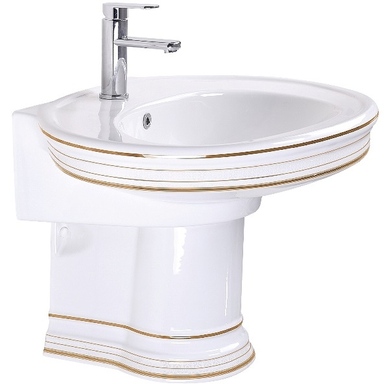 Раковина CeramaLux Lux Classic 75 4290 Белая от магазина ЛесКонПром.ру