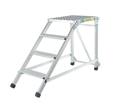 ЛЕСТНИЦА-ПОДМОСТИ MEGAL АЛЮМИНИЕВАЯ  ЛП-1,0 от магазина ЛесКонПром.ру