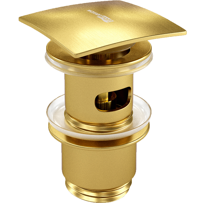Донный клапан WasserKRAFT Aisch A165 click-clack Золото матовое от магазина ЛесКонПром.ру