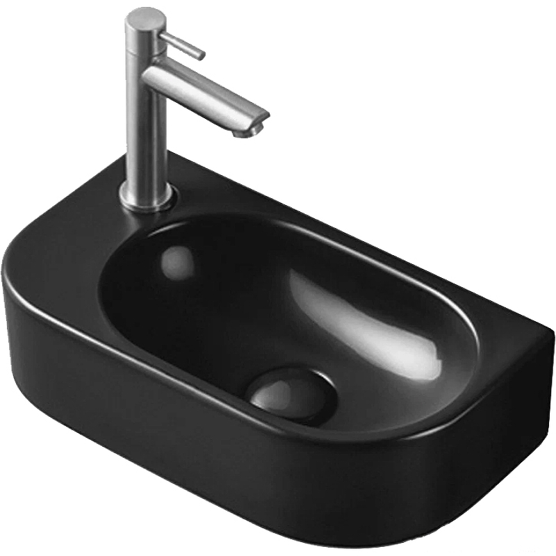 Раковина CeramaLux 40 78204RB Черная глянцевая от магазина ЛесКонПром.ру