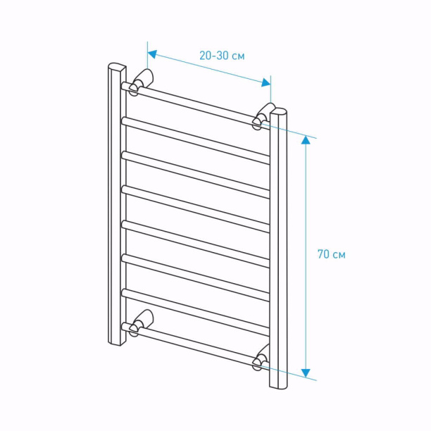 Полотенцесушитель электрический FLUMEN 200 Вт черный от магазина ЛесКонПром.ру