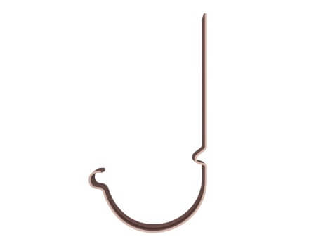 ТЕХНОНИКОЛЬ Металлическая водосточная система Стандарт, кронштейн желоба усиленный, коричневый от магазина ЛесКонПром.ру