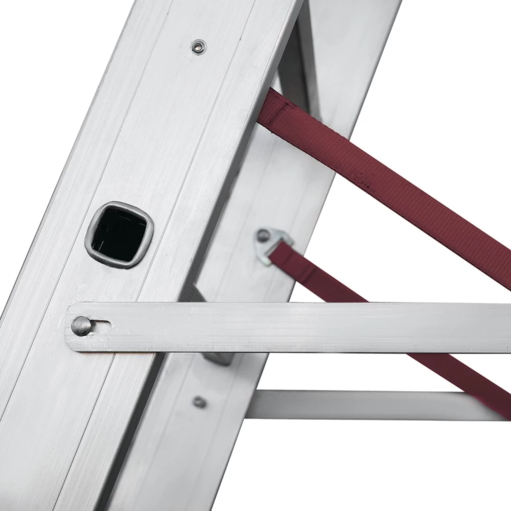 Лестница алюминиевая двухсекционная индустриальная Новая Высота 2x11 арт. 5220211 от магазина ЛесКонПром.ру