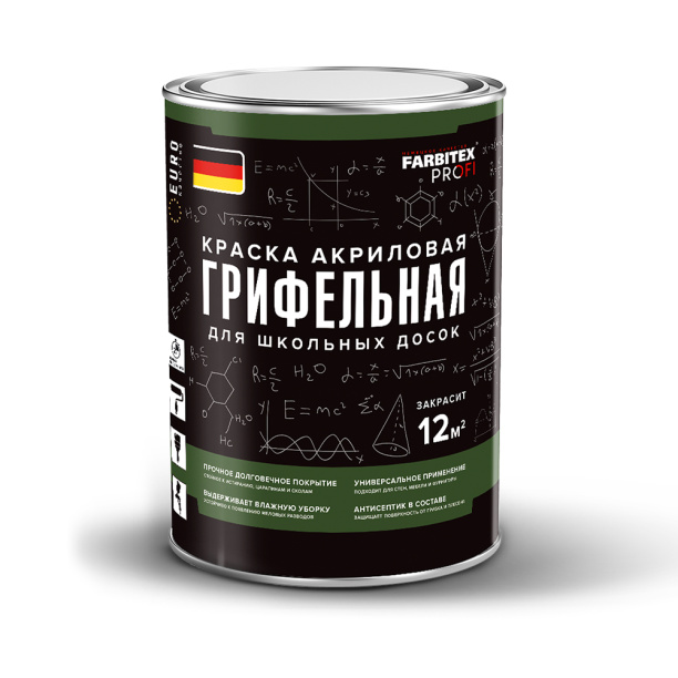 Краска грифельная FARBITEX PROFI зеленая 1 л от магазина ЛесКонПром.ру