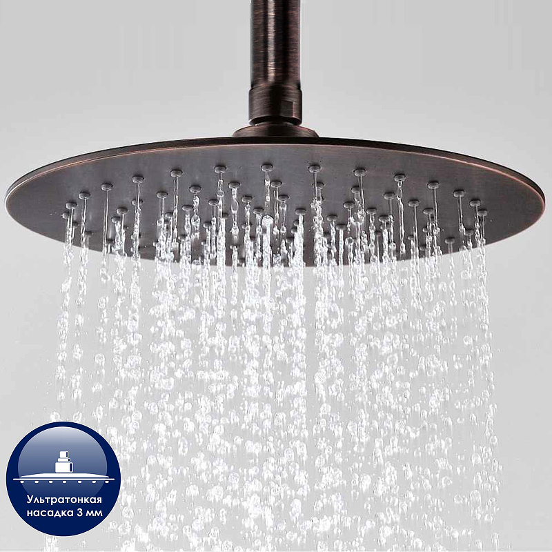Душевая система WasserKRAFT A041 Темная бронза от магазина ЛесКонПром.ру