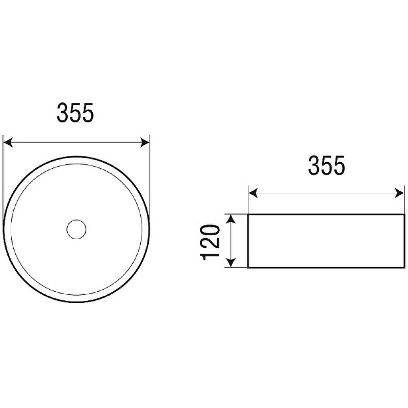 Раковина-чаша Azario 36 AZ-3134-MB Черная матовая от магазина ЛесКонПром.ру