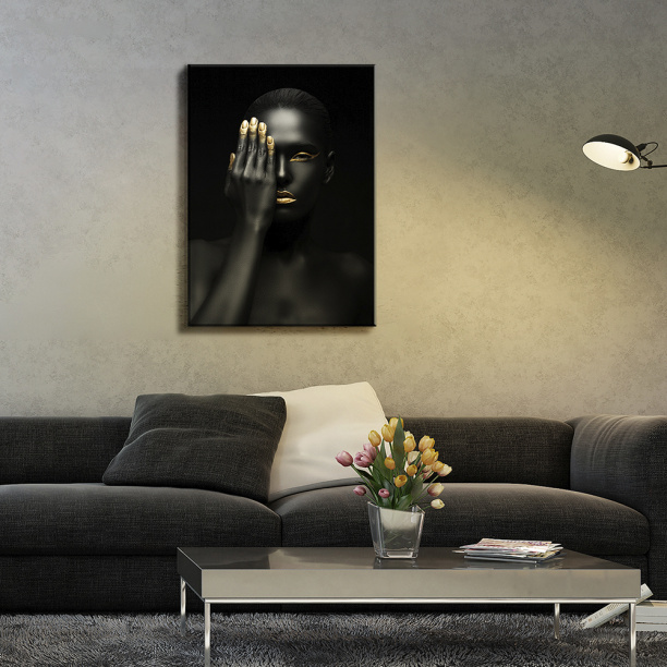 Канвас Женщина-ночь 50х70 см от магазина ЛесКонПром.ру