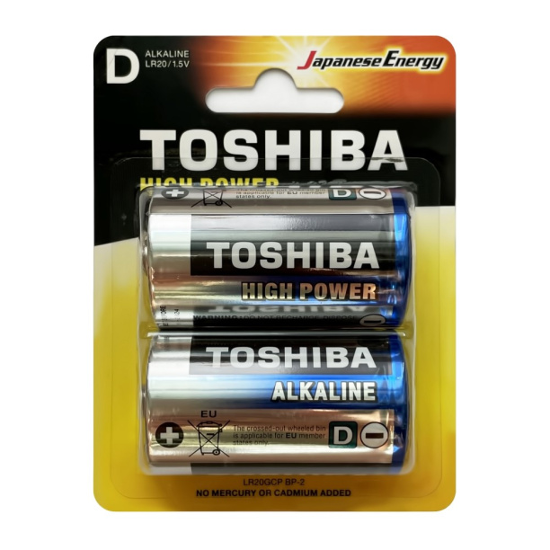 Батарейка TOSHIBA High Power LR20(D) 2 шт от магазина ЛесКонПром.ру