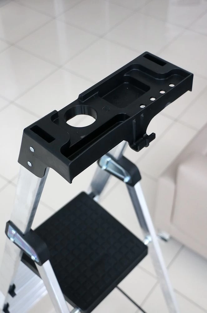 Стремянка профессиональная алюминиевая c лотком Cagsan HAZAR 5 ступени (арт. HA104) от магазина ЛесКонПром.ру