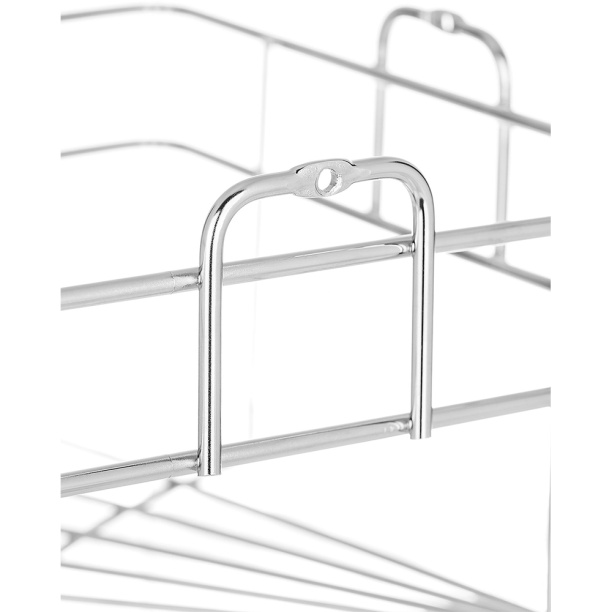 Полка сетчатая ЧМЗ Кашалот 1-ярусная угловая хром от магазина ЛесКонПром.ру