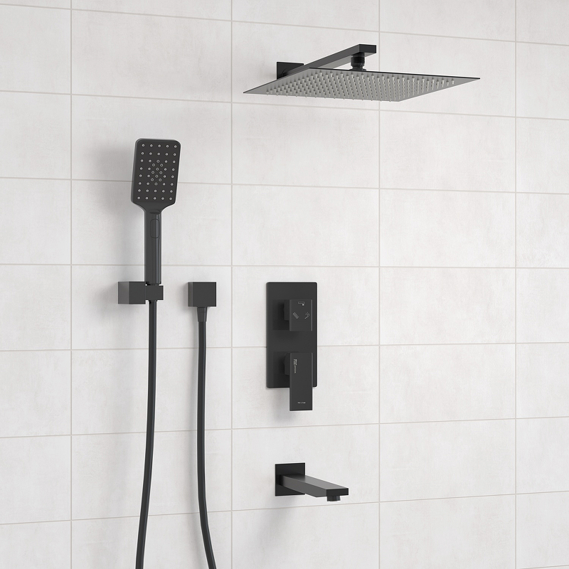 Душевая система WasserKRAFT A172071 Черная матовая от магазина ЛесКонПром.ру