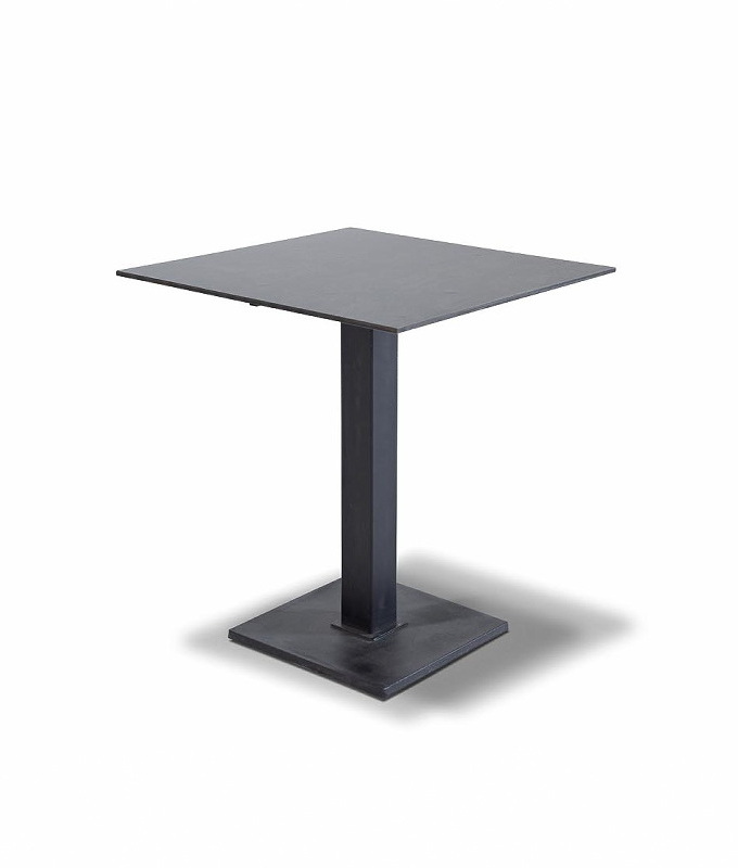 "Каффе" интерьерный стол из HPL квадратный 64х64см, цвет "серый гранит" от магазина ЛесКонПром.ру
