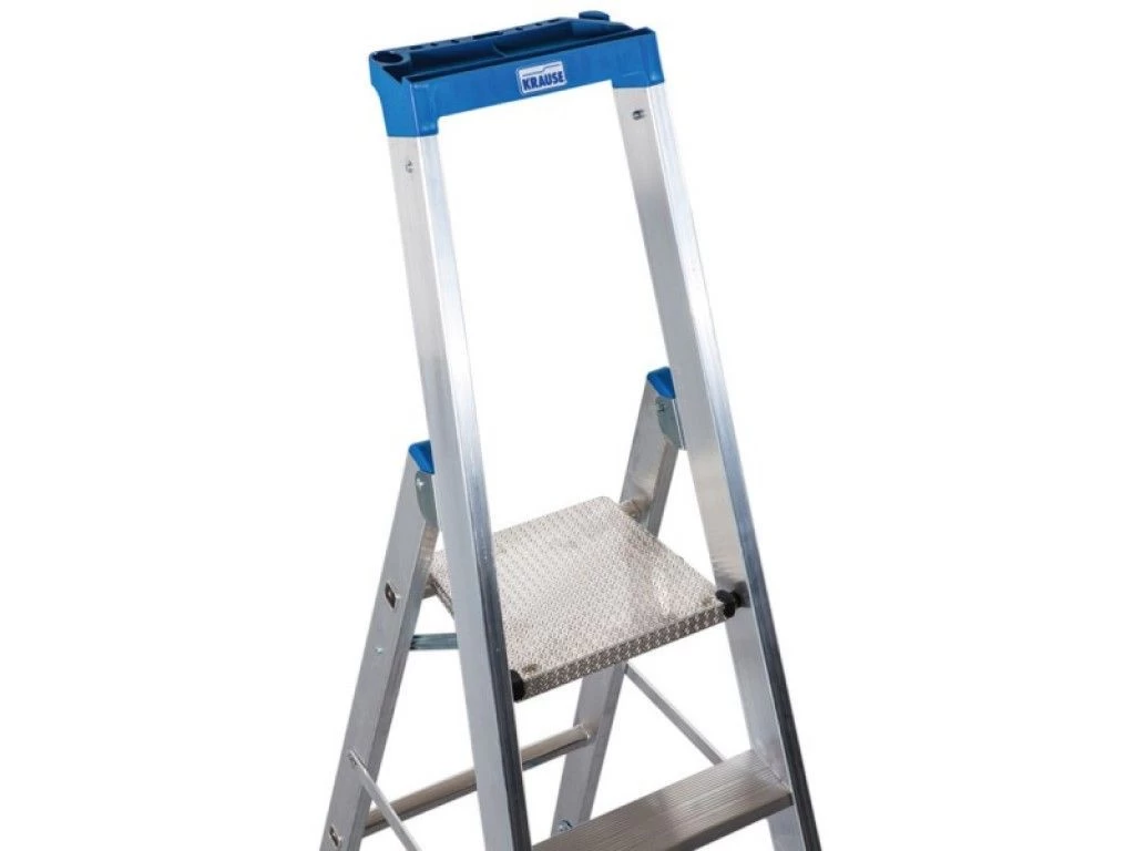 Стремянка алюминиевая Krause Stabilo с траверсой 8 ступеней (арт. 127327) от магазина ЛесКонПром.ру