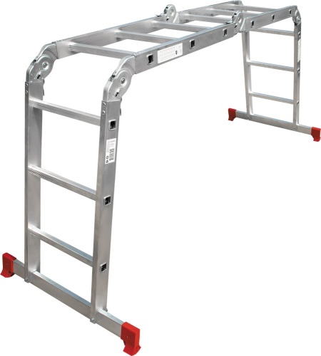 Алюминиевая четырехсекционная лестница-трансформер 400 мм NV2322 НОВАЯ ВЫСОТА 4Х4 арт.2322404 от магазина ЛесКонПром.ру