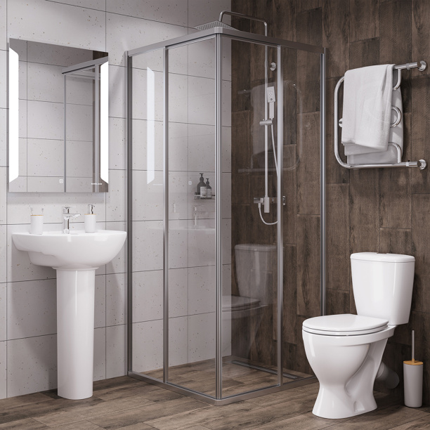 Унитаз-компакт SANITA Эталон с сиденьем от магазина ЛесКонПром.ру