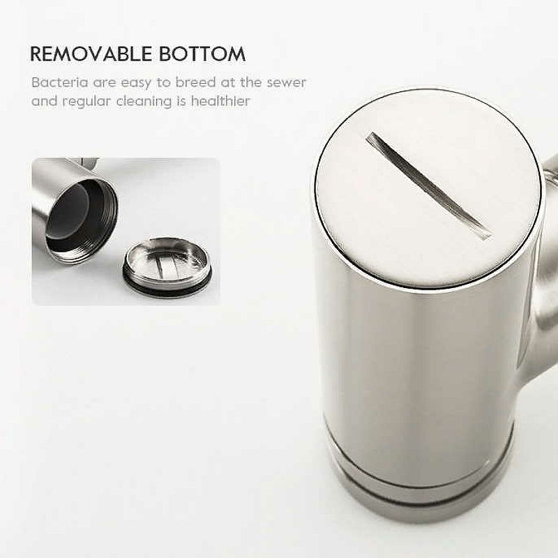 Сифон для раковины Frap F82-5 Нержавеющая сталь от магазина ЛесКонПром.ру